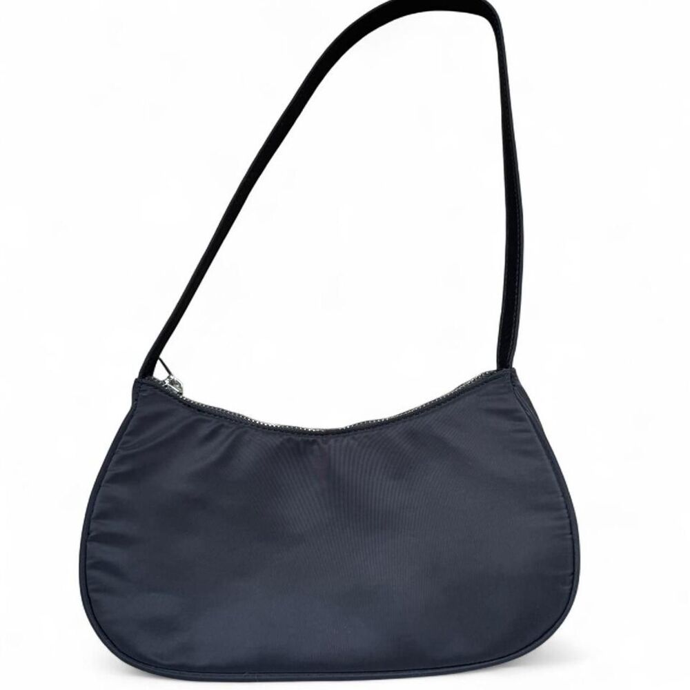 Brandy-melville Women's Black and Grey Bag